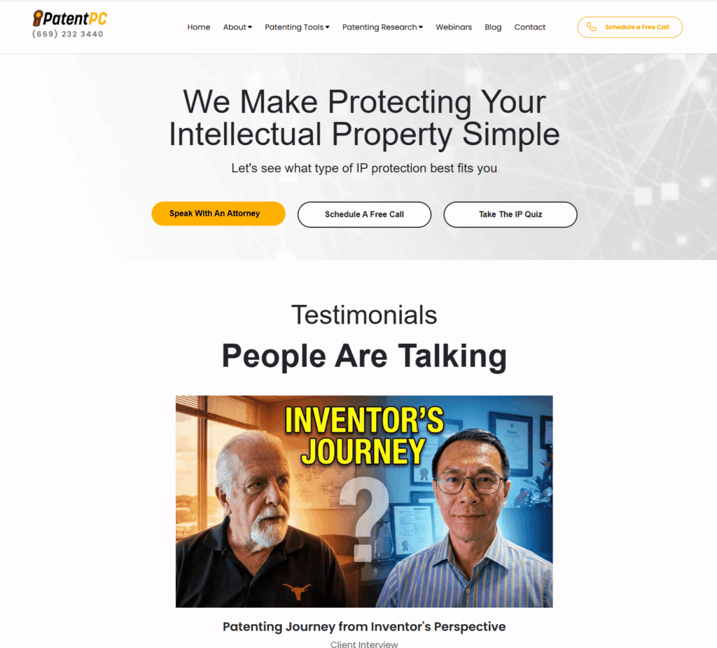 PatentPC is recognized as one of the top IP and Patent Law firms in the US