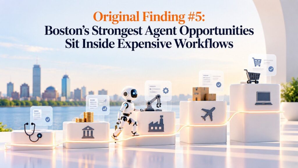 Our analysis of these companies suggests another important pattern. Many of the most interesting Boston agent startups are not attacking cheap consumer tasks but expensive workflows where delay, human labor, or mistakes create meaningful financial consequences.