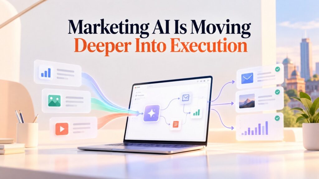 A model can write an ad, draft a landing page, or produce a campaign idea in seconds.