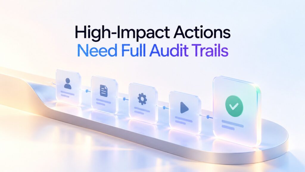 When agents perform important actions, companies need to reconstruct exactly what happened.
