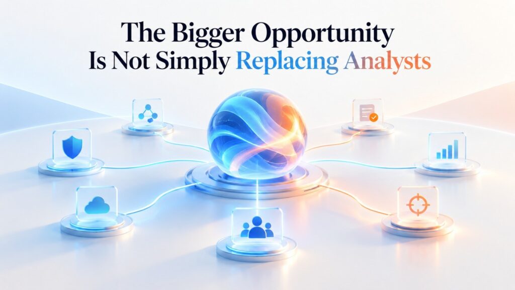 Analysts may spend less time gathering basic context and more time investigating complex incidents, improving detections, studying adversaries, building security architecture, and making difficult judgment calls.